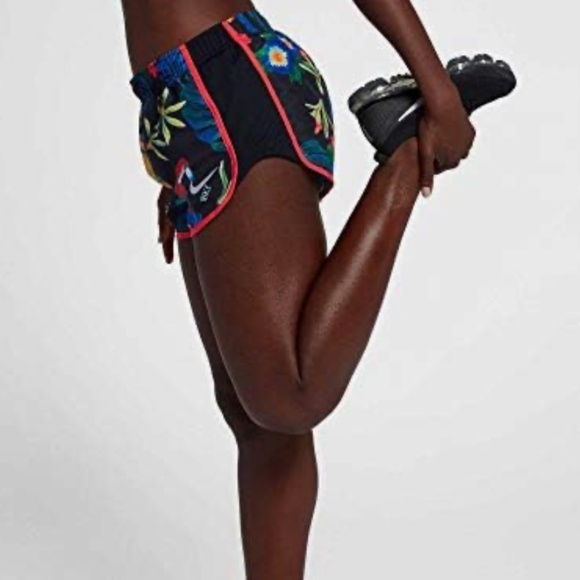 NIKE Tempo Running Shorts DRI FIT Women's Size Small Tropical Rare - Picture 2 of 16